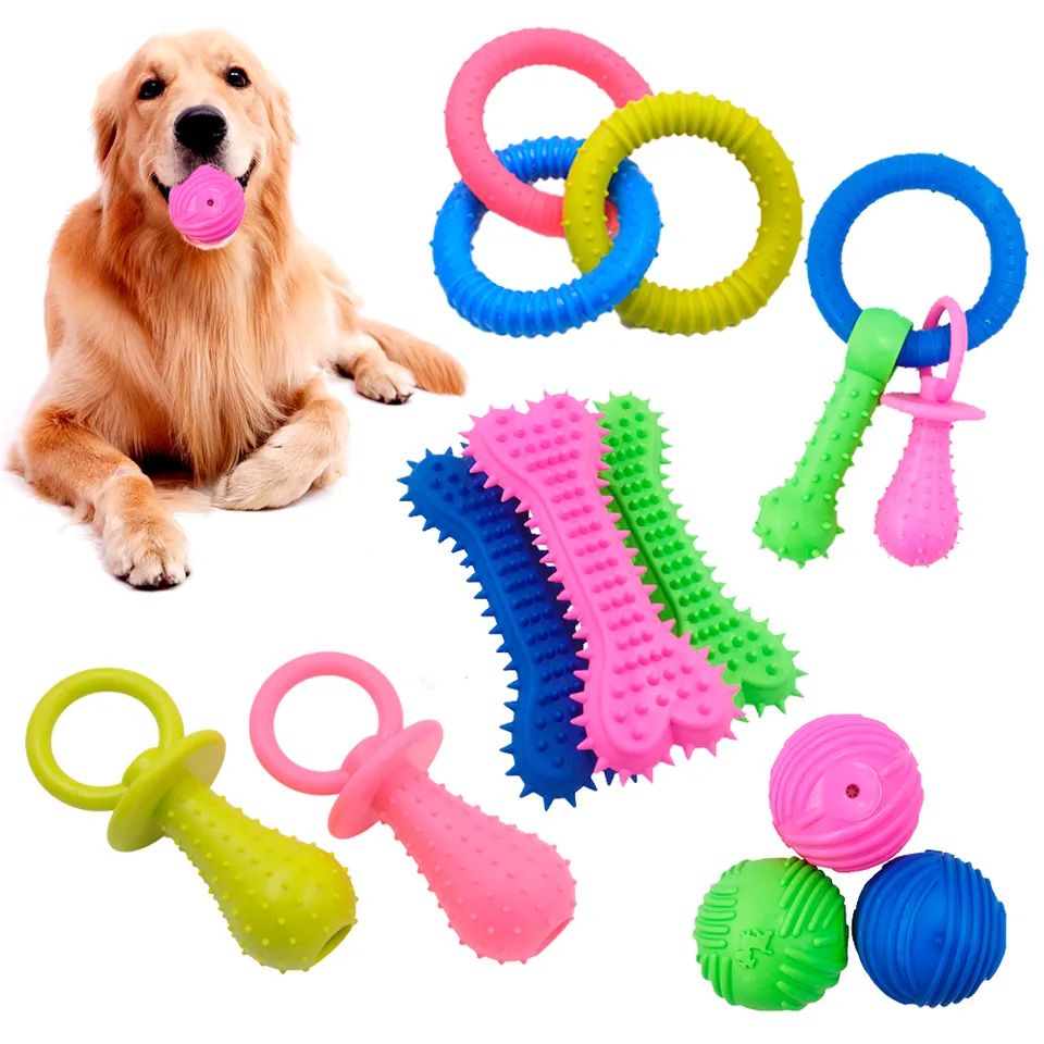 Nkịta na-ehicha ezé Soft Tpr Chew Pet Toy